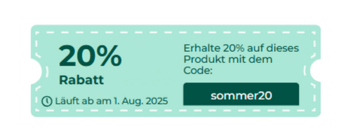 Rabatt 20 Prozent